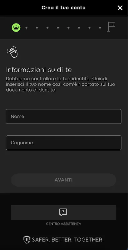 888 Casino Effettua il login
