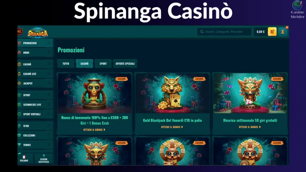 Spinanga Casinò Promozioni
