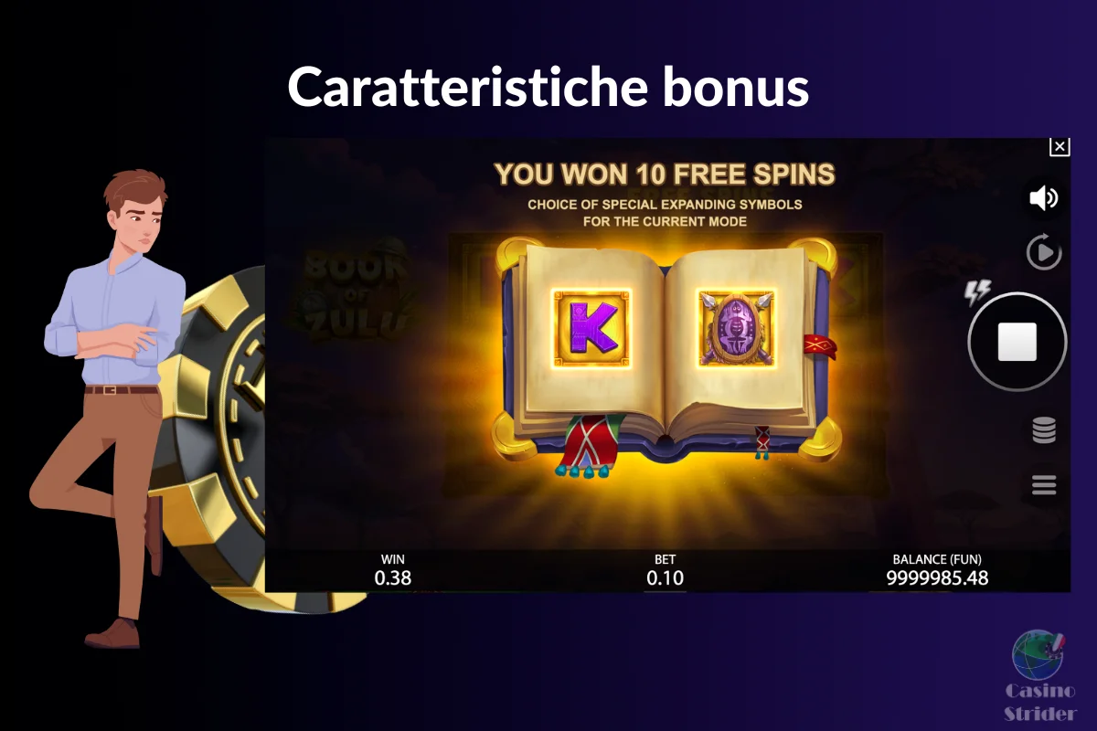 Caratteristiche bonus della slot