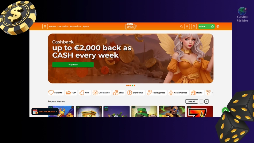 Scopri di più su AllSpins Casino