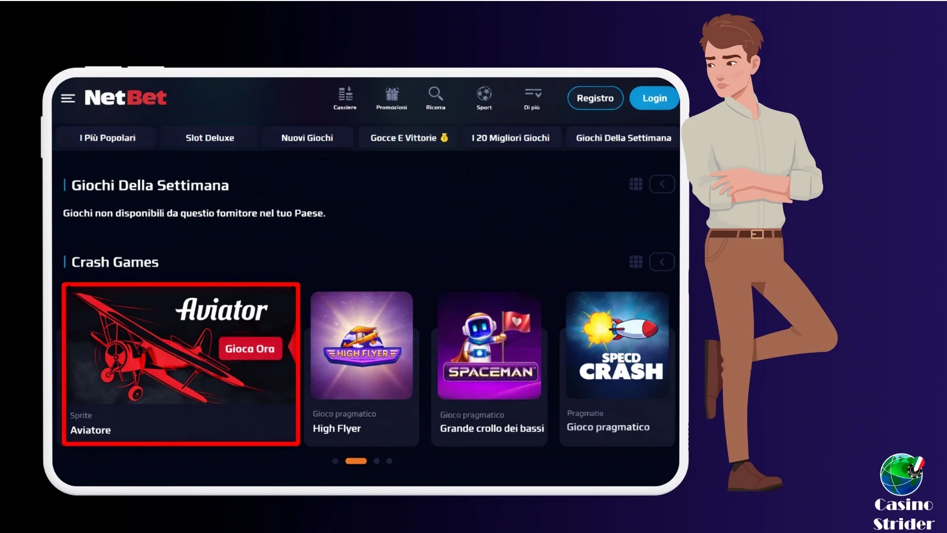 Aviator Gioco Netbet